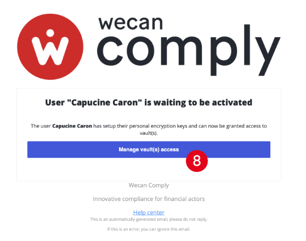 Add a new user to Wecan Comply 1